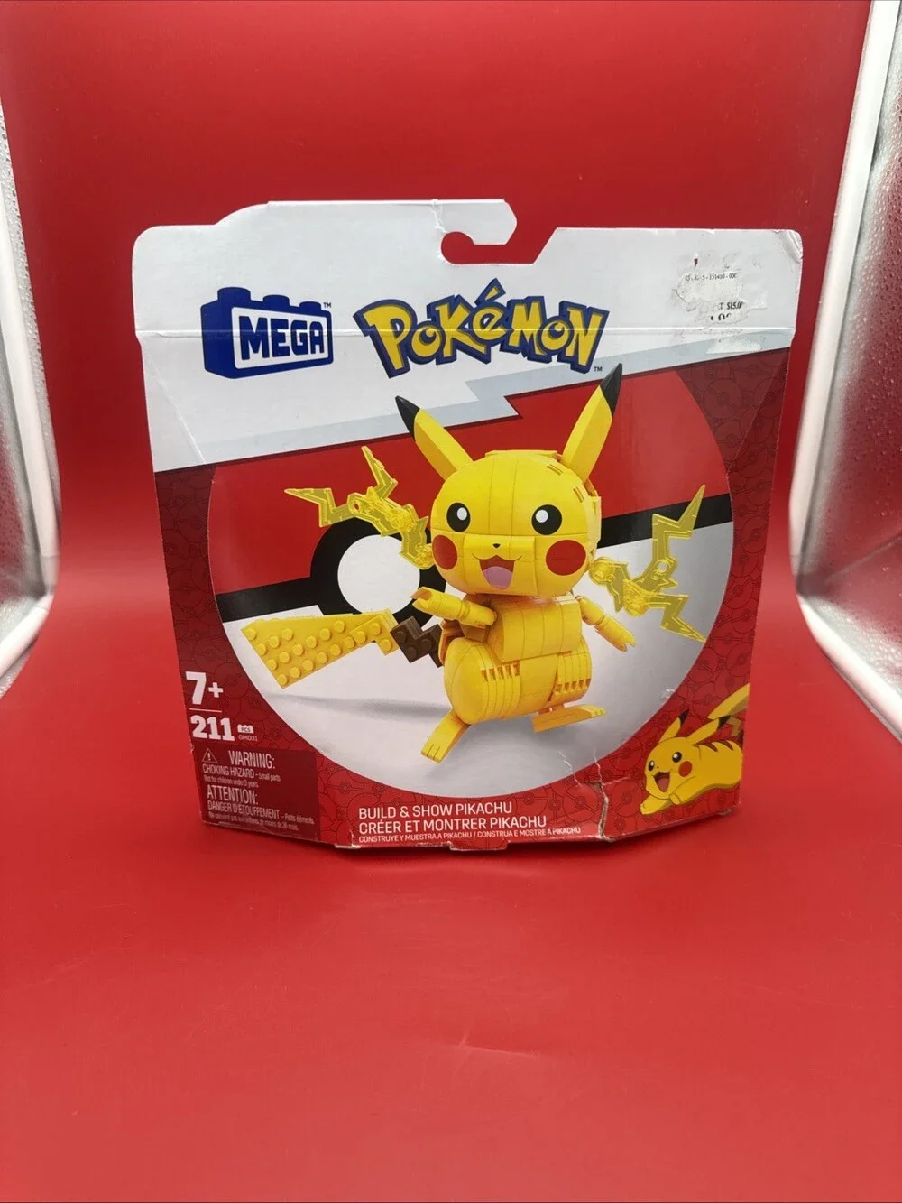 Pokemon Build & Show Pikachu MEGA GMD31 - 211 pcs - NEW